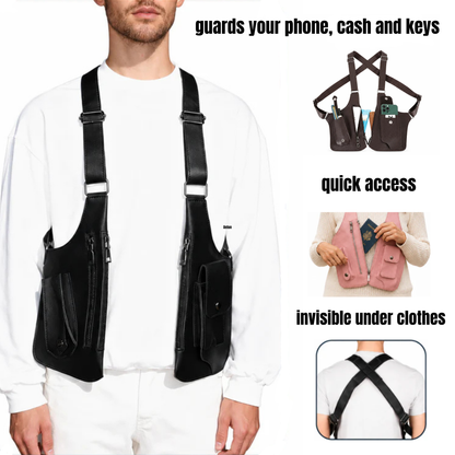 Double crossbody travel bag