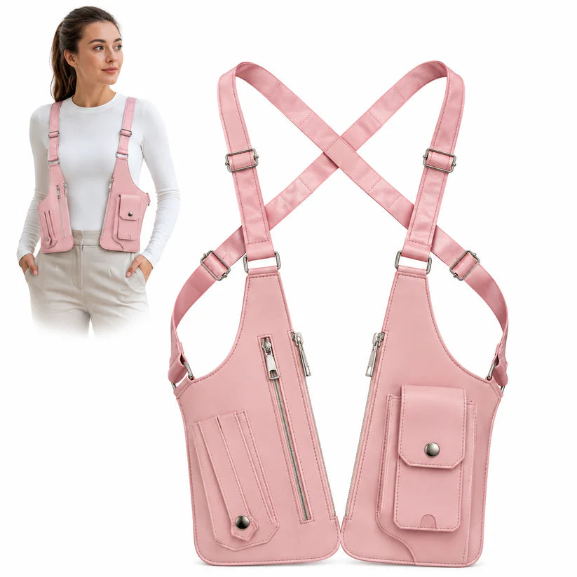 Double crossbody travel bag