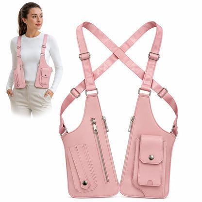 Double crossbody travel bag