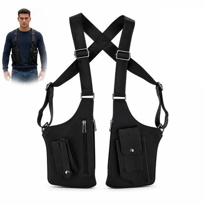 Double crossbody travel bag