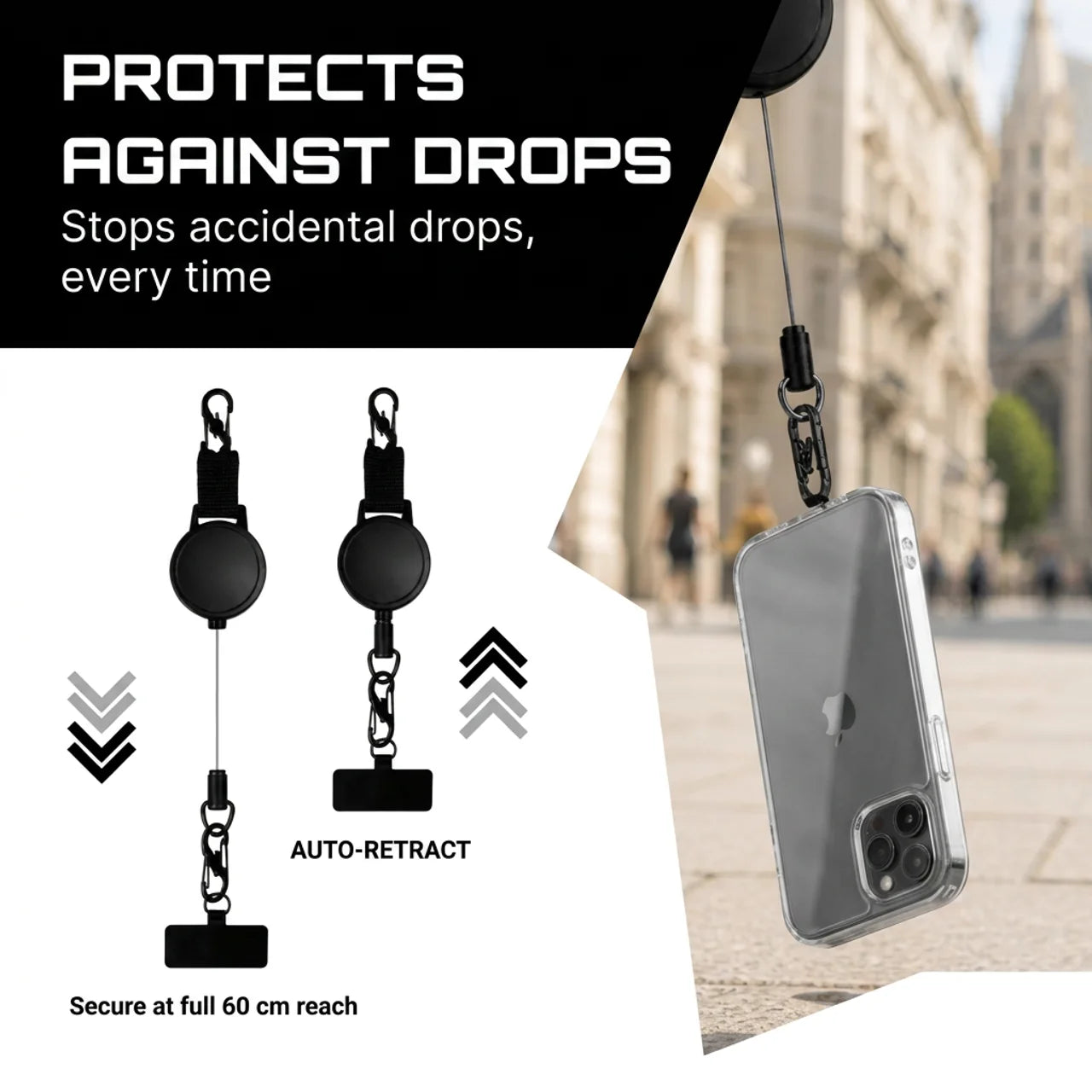 Retractable Anti-Theft Phone Lanyard