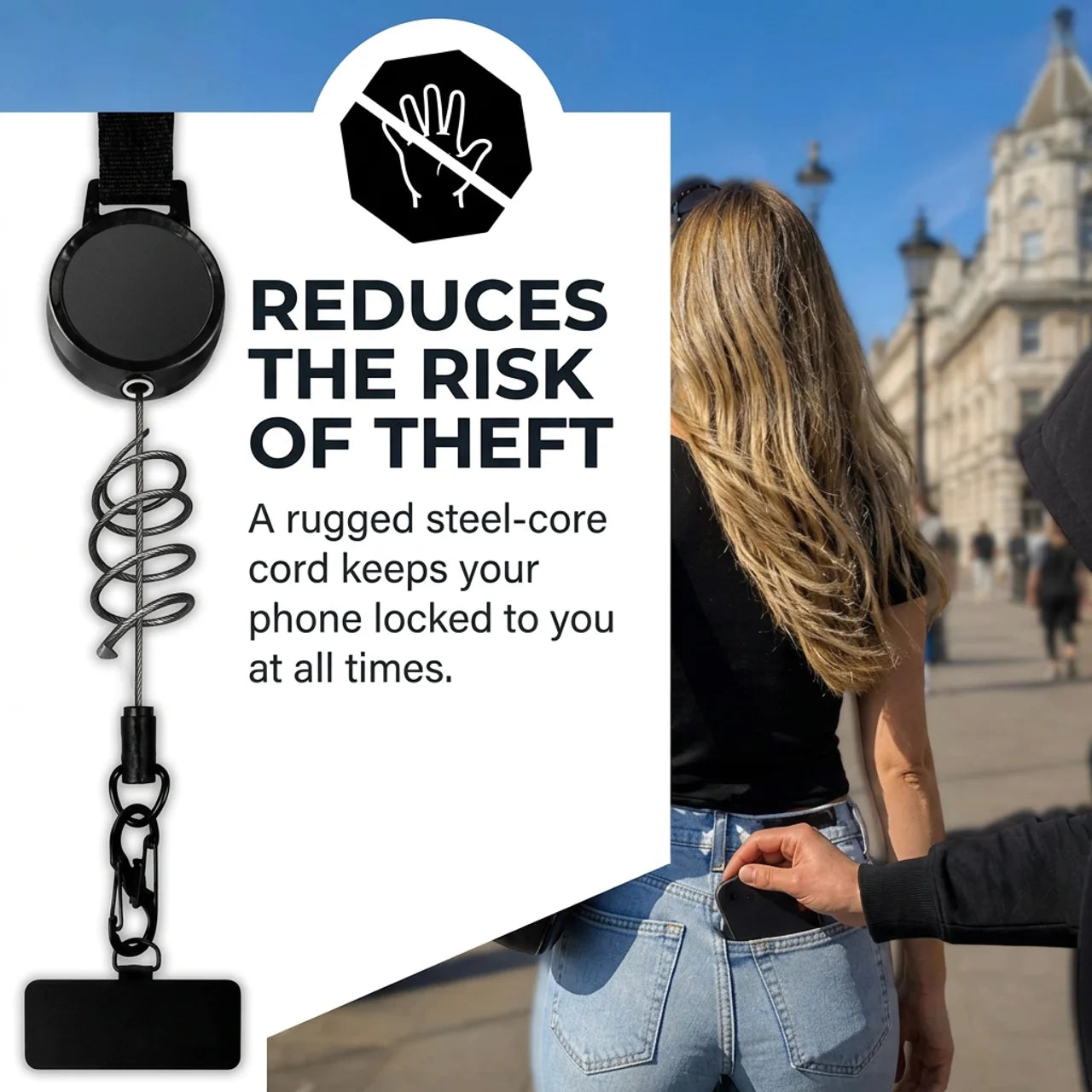 Retractable Anti-Theft Phone Lanyard