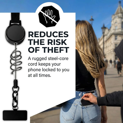 Retractable Anti-Theft Phone Lanyard