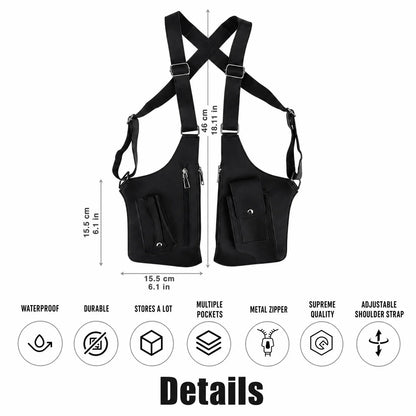 Double crossbody travel bag